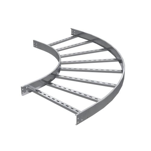 Угол горизонтальный 90 градусов 80х200, R600, 1,5 мм, AISI 304 | ILDM6820C | DKC