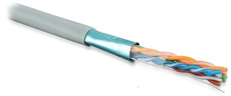 Кабель витая пара FUTP4-C5E-S24-IN-LSZH-GY-305 (305м) F/UTP,кат.5e,4п.(24AWG),одн.(solid),экр.-ф.,LSZH,нг(A)-HF,–20°C–+75°C,сер. | 45788 | Hyperline