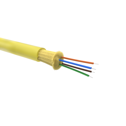 Кабель волоконно-оптический DT OS2,9/125 мкм,4 волокна в плотном буферном покрытии | RNDTIN9S4LSYL | DKC