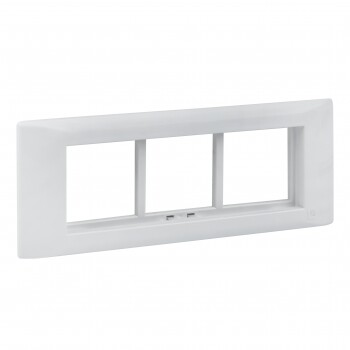 Рамка+суппорт на 6 модулей (3 поста) для парапетного кабельного канала C-Line | sup-6-105-50 | EKF