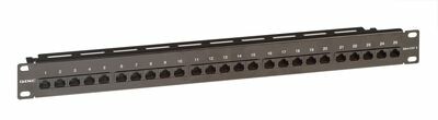 Патч-панель телефонная 19",1U,CAT3, 25 портов RJ45 | RN3PP251BK | DKC