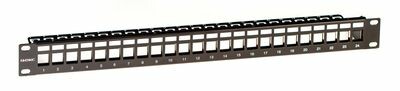 Патч-панель наборная 19",1U, под 24 модуля Keystone, UTP/STP | RNKPP241BK | DKC
