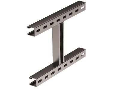 H-образное крепление к вертикальной двутавровой балке, 200 мм, INOX 304 | IBMH4020C | DKC