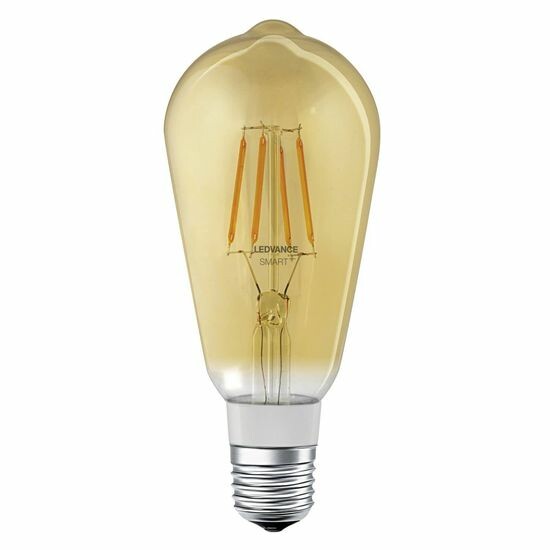 Лампа светодиодная управляемая SMART+ Filament Edison Dimmable 55 6 W/2400K E27 | 4058075208605 | LEDVANCE