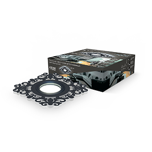 Светильник точечный встраиваемый Backlight BL129 Квадрат/узор. Черный, Gu5.3, 3W, LED 4000K | BL129 | Gauss