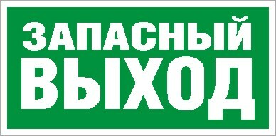 Пиктограмма (Пластина) Запасный Выход (335*165) в комплекте 2 штуки для MIZAR S | 2502000090 | Световые Технологии