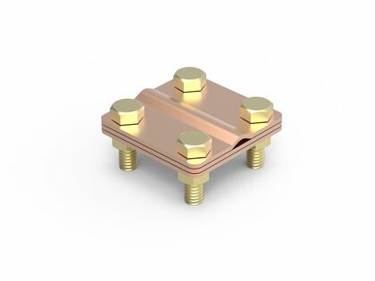 Соединитель пруток - полоса, 57х57 мм, медь | NG3102CU | DKC