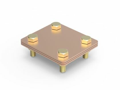 Соединитель полоса - полоса, 80х70 мм, медь | NG3105CU | DKC