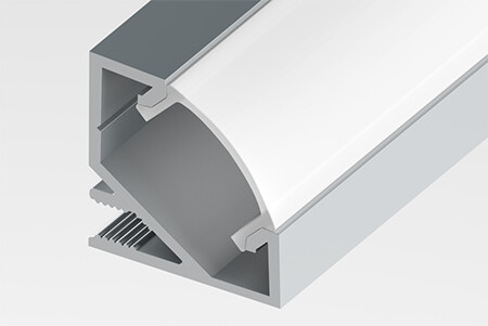 Профиль алюминиевый для светодиодной ленты угловой 1717-2 , 2м | 146-232 | REXANT
