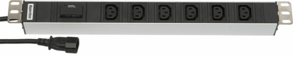 Блок розеток SHT19-6IEC-F-2.5IECд. 19" шк., горизонт., с ф.защиты от перенапр.,6хIEC 320 C13(10A),482.6x44.4x44.4мм(ДхШхВ) | 26412 | Hyperline