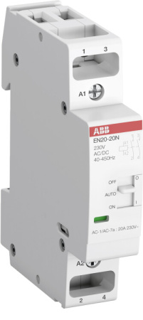 Контактор мод. EN20-20N-01 с руч. упр. (20А АС-1, 2НО), 24В AC/DC | 1SBE122111R0120 | ABB