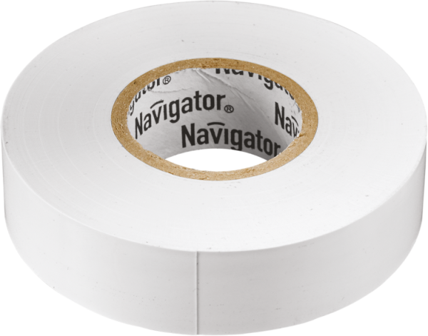 Изолента NIT-B15-20/WH белая | 71102 | Navigator