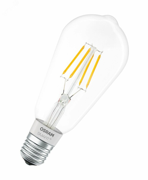 Лампа светодиодная управляемая SMART+ Filament Edison Dimmable 50 5.5 W/2700K E27 | 4058075091146 | LEDVANCE