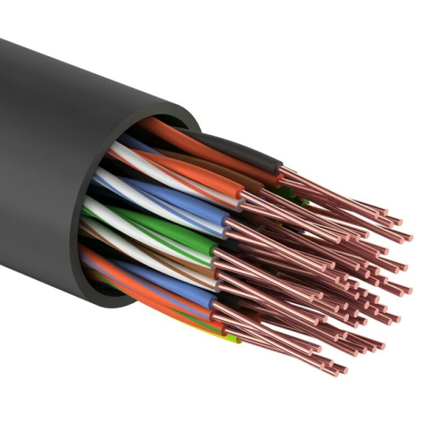 Кабель UTP 25PR 24AWG, CAT5, наружный (OUTDOOR), бухта 305 м | 01-1122 | REXANT