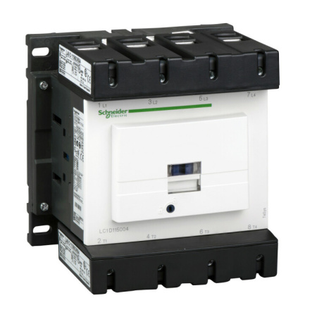 КОНТАКТОР D 4Р (4 НО), AC1 200 A, 110V DС, ЗАЖИМ ПОД ВИНТ | LC1D115004FD | Schneider Electric