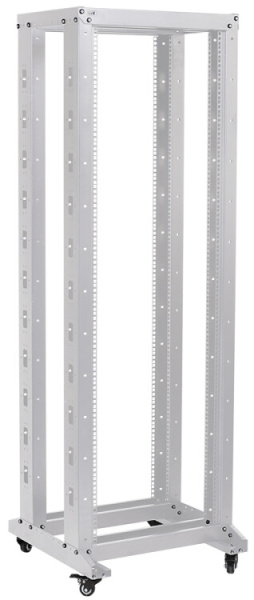 Стойка 19 ДВУХРАМНАЯ 47U 600*600 мм на РОЛИКАХ серая | LF35-47U66-2R | ITK