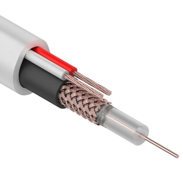 Кабель КВК-В-1,5+2x0,75 мм? (Cu/Cu) белый (бухта 200 м) | 01-4014 | REXANT