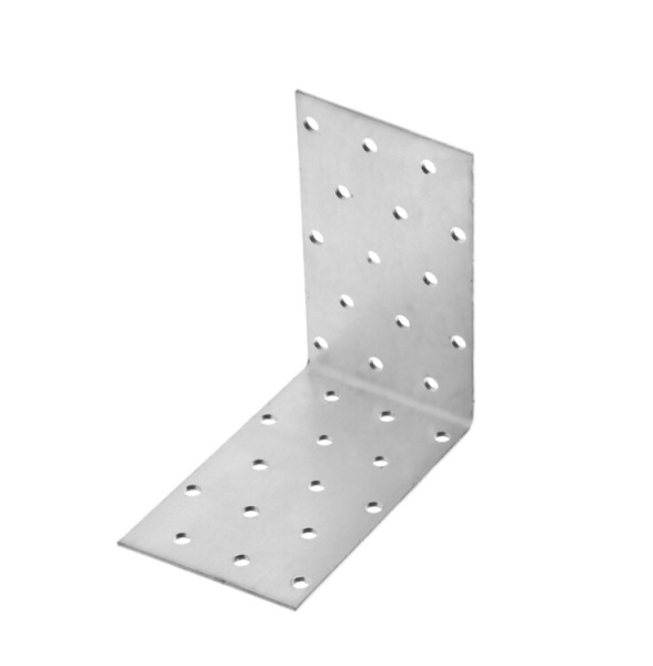 Уголок крепежный равносторонний 60х100х100х2, оцинкованный - накл. | 126670 | Tech-KREP