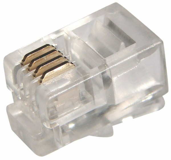 Джек телефонный 4P4C | 05-1001 | REXANT