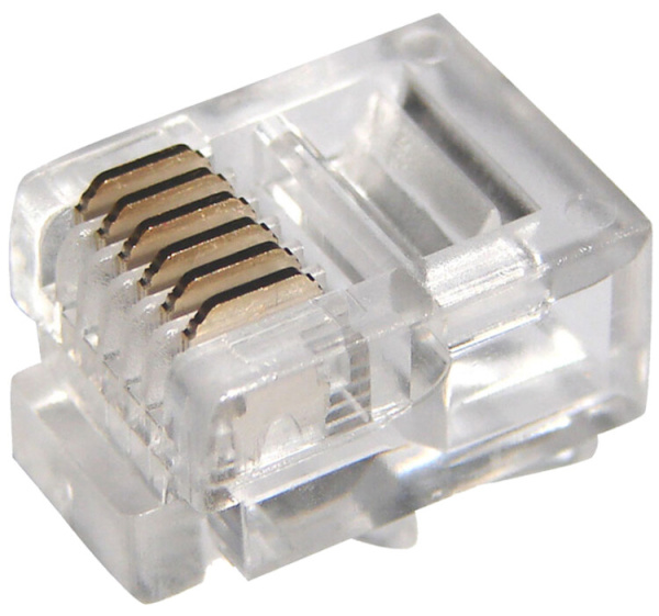 Разъем телефонный Rj-11 (6P6C), пакет, 5шт. | 05-1013-9 | PROconnect