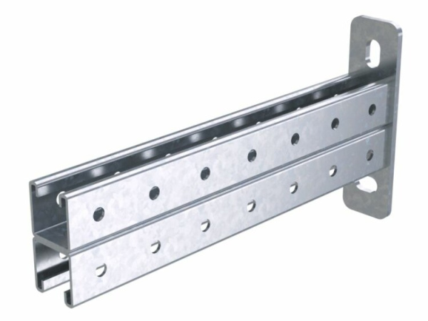 Консоль двойная, 41х41мм, L400мм, INOX 304 | IBBD4140C | DKC