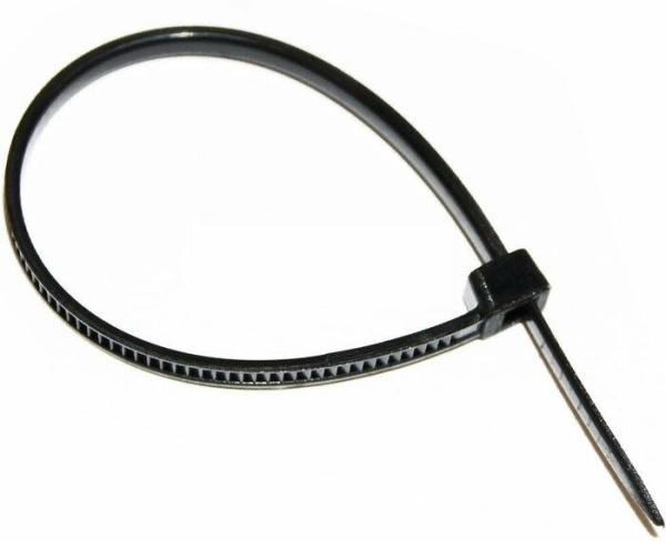 Хомут КСС-А 3,6х200 нейлоновый с УФ защитой черный (100штук/упаковка) | 4690612011844 | IN HOME