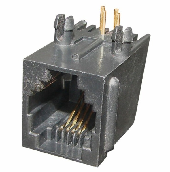 Модуль Keystone Jack RJ-12(6P4C), FTP экранированный, категория 3, на плату | 05-1113 | REXANT