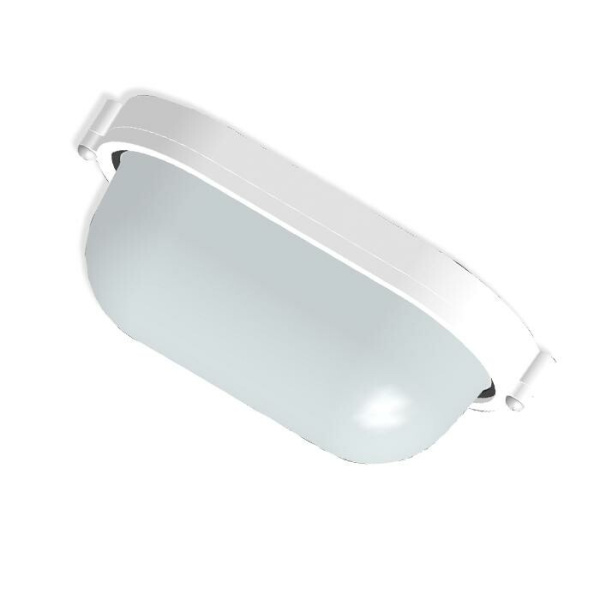 Светильник для ЖКХ под лампу НПП 03-60-021 "Банник" 1401 Овал малый IP65 матовый /корпус белый | 1005500938 | Элетех