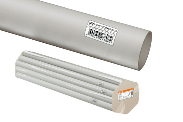 Труба гладкая жесткая ПВХ d 20 (104 м) длина 2 м индивид. штрихкод | SQ0404-0012 | TDM