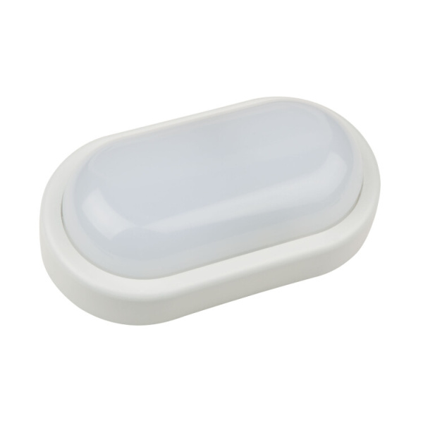 Светильник светодиодный пылевлагозащищенный для ЖКХ ULW-Q212 12W/NW SENSOR IP54 WHITE с ДД овал 4000K 960Лм 200Х97мм белый | UL-00003229 | Volpe