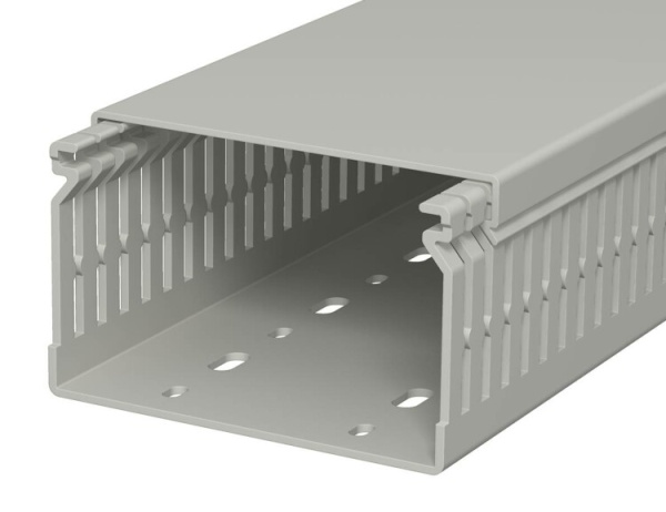 Распределительный кабельный канал LK4 N 60x100x2000 мм (ПВХ,серый) (LK4 N 60100) | 6178211 | OBO Bettermann
