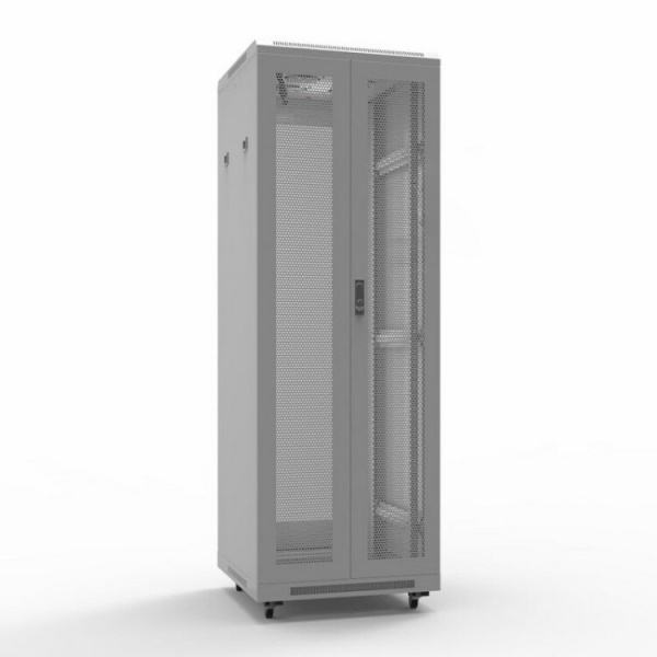 19" Напольный шкаф серии Standart 42U 600х800 мм, передняя и задняя распашные перфорированные двери, RAL7035 (состоит из 2 частей) | 04-2361 | REXANT