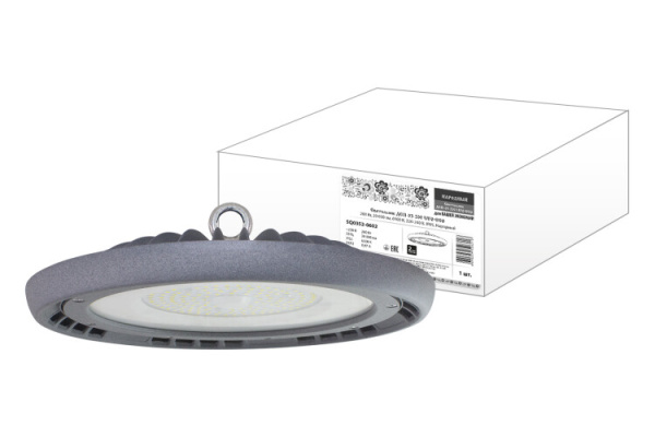 Светильник светодиодный промышленный подвесной ДСП-03-200 UFO ECO 200 Вт, 20 000 лм, 6500 К, 220-240 В, IP65, Народный | SQ0352-0602 | TDM