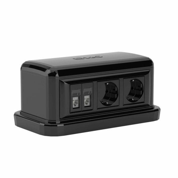 Напольная башенка BUS. 12 модулей. черная. RAL7016 | 09090 | DKC