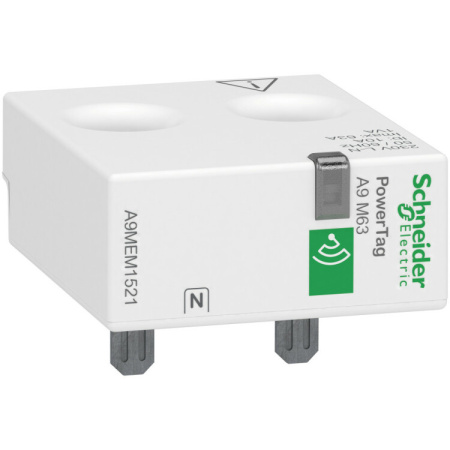 БЕСПРОВОДНЫЙ ДАТЧИК ACTI9 POWERTAG 63А 1P+N / 2P ВЫШЕ АППАРАТА =S= | A9MEM1521 | Schneider Electric