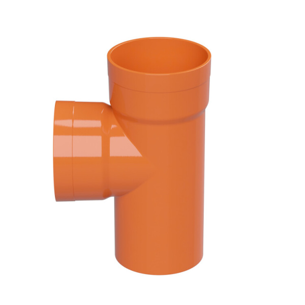 Тройник для двустен. труб. 90 град.. полипропилен. желтый. д.125 | 020125 | DKC