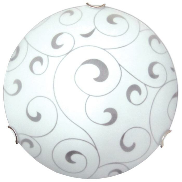 Светильник НПБ Морокко 300 01-139 М16 2х60Вт ЛН/КЛЛ/LED Е27 IP20 опал белый, клипсы хром | 1005204322 | Элетех