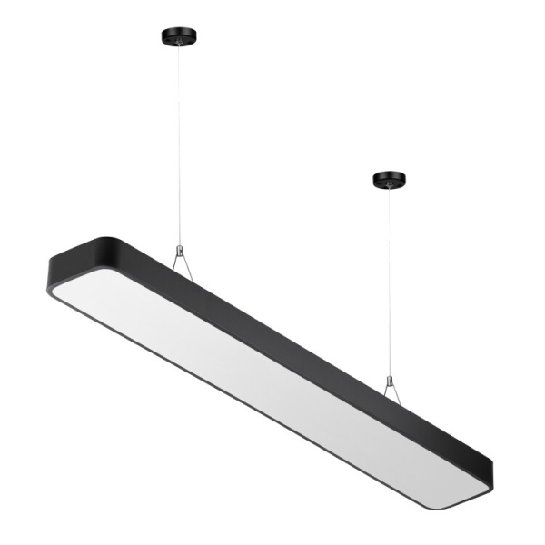 Светильник светодиодный Geometria Block SPO-112-B-40K-040 40Вт 4000К 4500Лм IP40 1200*200*60 черный подвесной | Б0050541 | ЭРА