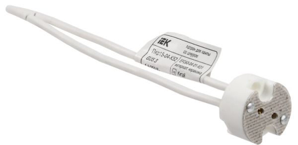 Патрон подвесной GU5.3 со шнуром керамика IEK | EPC60-04-01-K01 | IEK