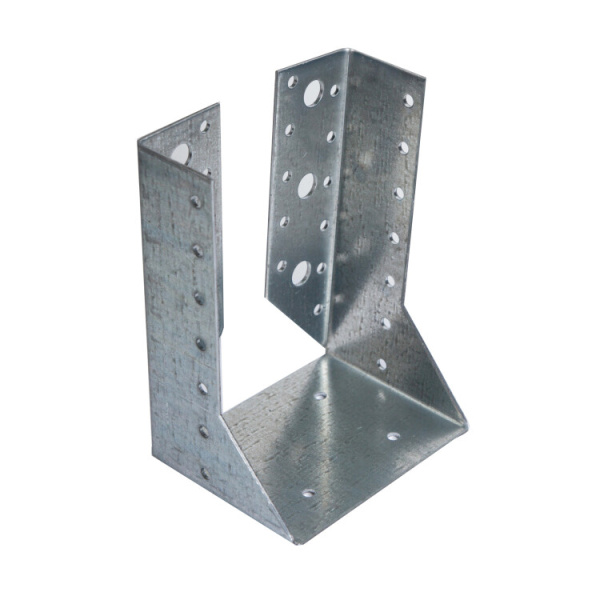 Опора бруса закрытая 76х150х150х2, оцинкованная - накл. | 141968 | Tech-KREP