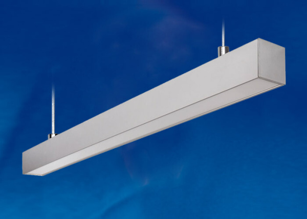 Светильник светодиодный промышленный подвесной 60вт 5000К 5600Лм алюм/серебро IP65 ULO-K10D 60W/5000K/L120 IP65 SILVER пр-во РФ | UL-00004208 | Uniel