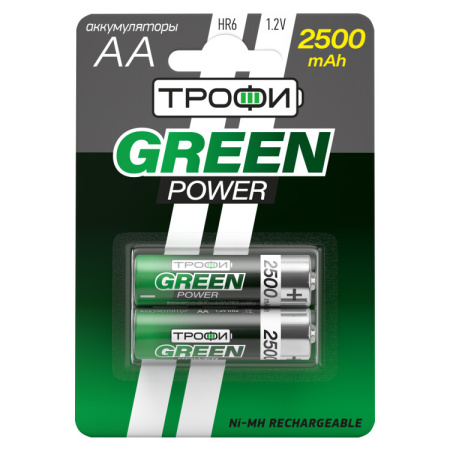 Аккумулятор HR6-2BL 2500 mAh (20/240/11520) (AA) | C0032101 | ТРОФИ