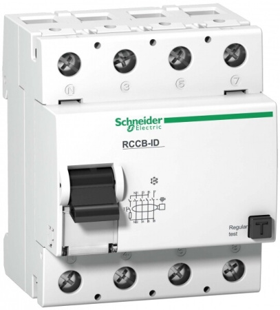 Выключатель дифференциальный (УЗО) ID 4п 125А 500мА тип AC | 16908 | Schneider Electric