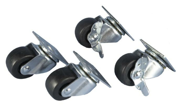 Ролик TCAS-2IBRK для шкафов, с тормозом , макс. нагр. 150 кг, d= 50.8 мм, для шкафов серии TTC, TTC2, TSC | 28501 | Hyperline