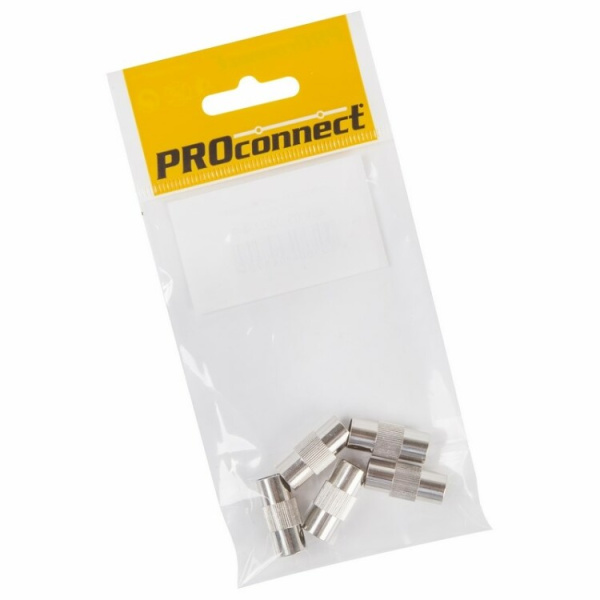 Переходник антенный, (штекер TV - штекер TV), (5шт.) (пакет) PROconnect | 05-2302-4-9 | PROconnect