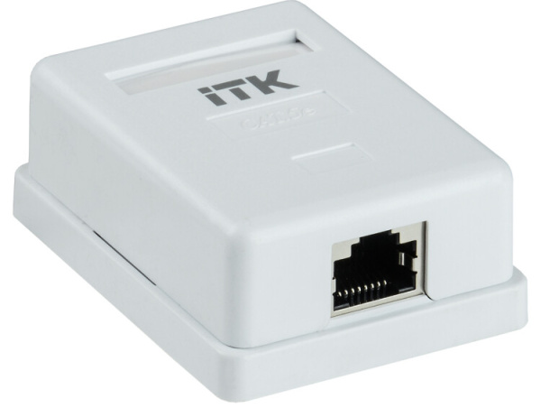 Настенная инф. розетка RJ45 кат. 5E FTP 1-порт | CS2-1C5EF-12 | ITK