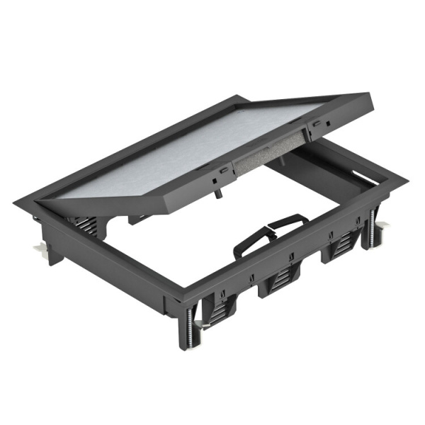 Лючок GES6-2U (универсальный) 9xModul45 (полиамид,черный) (GES6-2U10T 9011) | 7405322 | OBO Bettermann