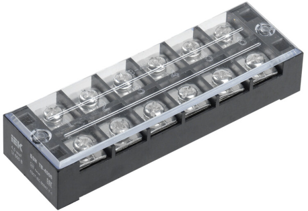 Блок зажимов БЗН ТВ-2506 2,5 мм2 25A 6 пар | YZN41-06-002-K02 | IEK