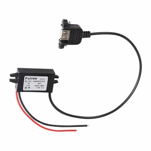 Адаптер DC 12 V-гнездо USB-A 5 V 3 A | 16-0601 | REXANT
