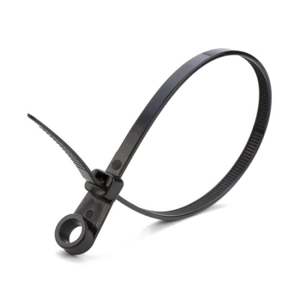 Стяжки нейлоновые КСО 8*380 (ч) (100шт.) | 80535 | Fortisflex